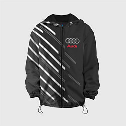 Куртка с капюшоном детская Audi: White Rays, цвет: 3D-черный