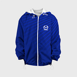 Куртка с капюшоном детская Mazda: Blue Sport, цвет: 3D-белый