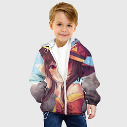 Куртка с капюшоном детская KonoSuba, цвет: 3D-белый — фото 2