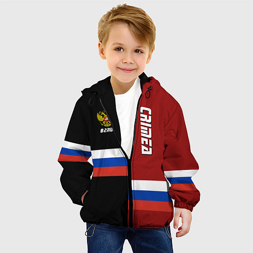 Детская куртка Crimea, Russia / 3D-Черный – фото 4