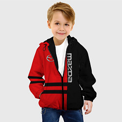 Куртка с капюшоном детская Mazda R&B, цвет: 3D-черный — фото 2