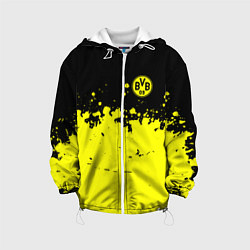 Куртка с капюшоном детская FC Borussia Sport, цвет: 3D-белый