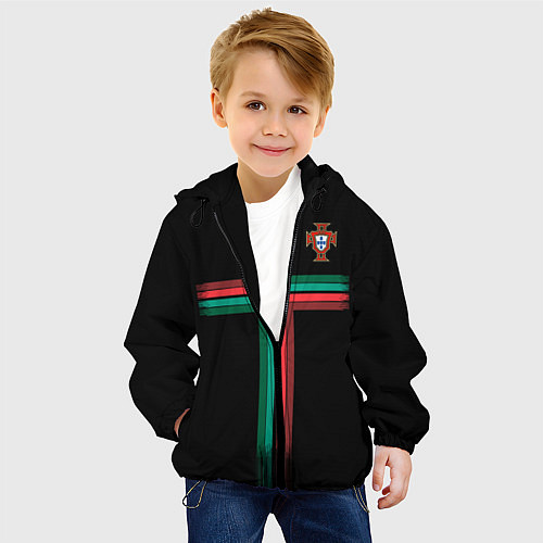 Детская куртка Сборная Португалии: Альтернатива ЧМ-2018 / 3D-Черный – фото 4