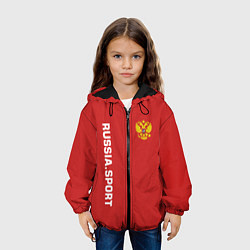 Куртка с капюшоном детская Russia Sport, цвет: 3D-черный — фото 2