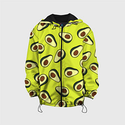 Куртка с капюшоном детская Стиль авокадо цвета 3D-черный — фото 1