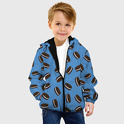 Куртка с капюшоном детская Oreo, цвет: 3D-черный — фото 2