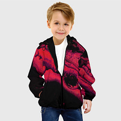 Куртка с капюшоном детская Краски марса, цвет: 3D-черный — фото 2
