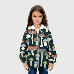 Куртка с капюшоном детская Грибной лес, цвет: 3D-белый — фото 2