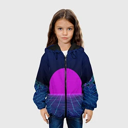 Куртка с капюшоном детская Digital Sunrise, цвет: 3D-черный — фото 2