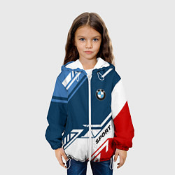Куртка с капюшоном детская BMW SPORT, цвет: 3D-белый — фото 2
