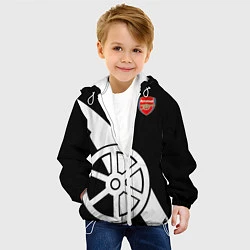 Куртка с капюшоном детская FC Arsenal: Exclusive, цвет: 3D-белый — фото 2