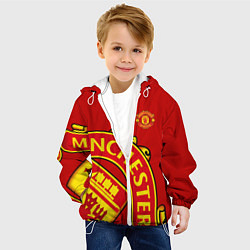 Куртка с капюшоном детская FC Man United: Red Exclusive, цвет: 3D-белый — фото 2