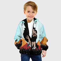 Куртка с капюшоном детская Salah: Egypt King, цвет: 3D-черный — фото 2