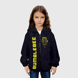 Куртка с капюшоном детская Bumblebee Style, цвет: 3D-черный — фото 2
