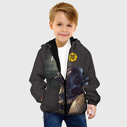 Детская куртка Fallout 76 / 3D-Черный – фото 4