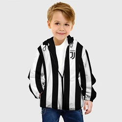 Куртка с капюшоном детская FC Juventus, цвет: 3D-черный — фото 2