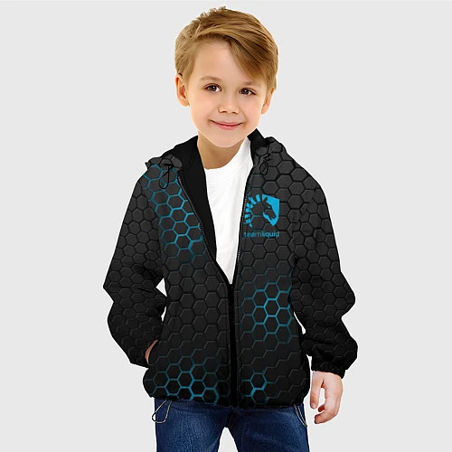 Детская куртка Team Liquid: Carbon Style / 3D-Черный – фото 4