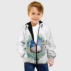 Куртка с капюшоном детская Сказочный Тоторо, цвет: 3D-черный — фото 2