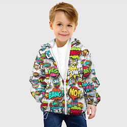 Куртка с капюшоном детская Pop art Fashion, цвет: 3D-белый — фото 2