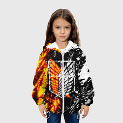 Куртка с капюшоном детская АТАКА ТИТАНОВ, цвет: 3D-белый — фото 2