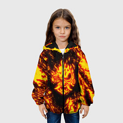 Куртка с капюшоном детская Cyberpunk 2077: FIRE SAMURAI, цвет: 3D-черный — фото 2