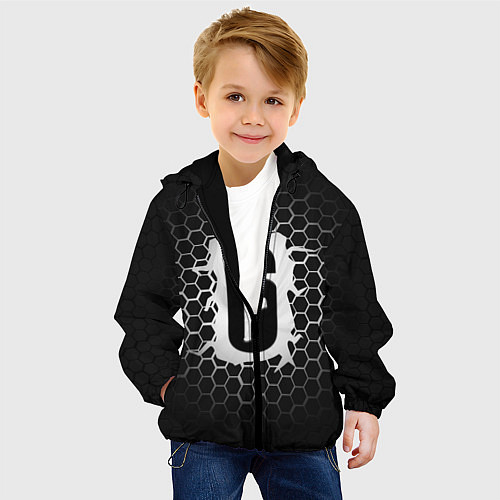 Детская куртка R6S: Carbon Symbon / 3D-Черный – фото 4