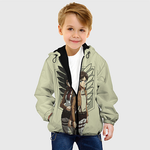 Детская куртка Атака Титанов / 3D-Черный – фото 4