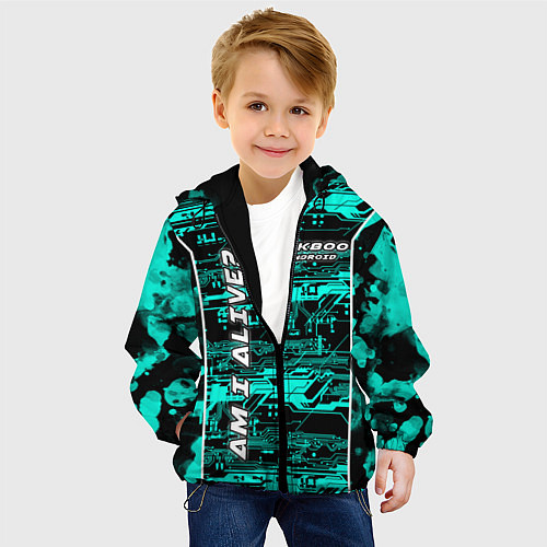 Детская куртка Detroit: RK800 AM I ALIVE? / 3D-Черный – фото 4