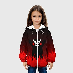 Куртка с капюшоном детская Kumamon: Hell Flame, цвет: 3D-белый — фото 2