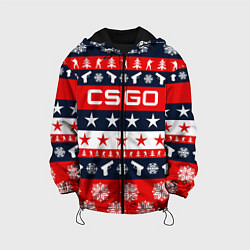 Куртка с капюшоном детская CS:GO New Year, цвет: 3D-черный