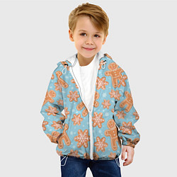 Куртка с капюшоном детская Xmas Cookies, цвет: 3D-белый — фото 2