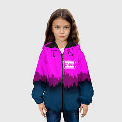 Куртка с капюшоном детская BSG: Neon City, цвет: 3D-черный — фото 2