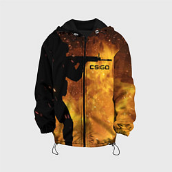 Куртка с капюшоном детская CS:GO Dark Fire, цвет: 3D-черный
