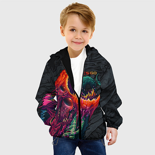 Детская куртка CS:GO Hyper Beast Original / 3D-Черный – фото 4