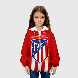 Куртка с капюшоном детская ФК Атлетико Мадрид, цвет: 3D-белый — фото 2