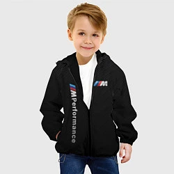 Куртка с капюшоном детская BMW M PERFORMANCE CARBON КАРБОН, цвет: 3D-черный — фото 2