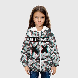 Куртка с капюшоном детская Mell x Gang, цвет: 3D-белый — фото 2