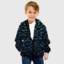 Куртка с капюшоном детская Sally Face: Blue Pattern, цвет: 3D-черный — фото 2