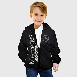 Куртка с капюшоном детская Mercedes AMG: Black Edition, цвет: 3D-черный — фото 2