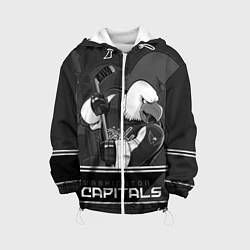 Куртка с капюшоном детская Washington Capitals: Mono, цвет: 3D-белый
