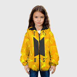 Куртка с капюшоном детская BTS: Yellow Style, цвет: 3D-черный — фото 2