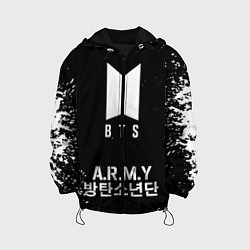 Куртка с капюшоном детская BTS ARMY, цвет: 3D-черный