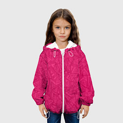Куртка с капюшоном детская Абстракция и фигуры, цвет: 3D-белый — фото 2