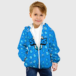 Куртка с капюшоном детская Brawl Stars: Blue Team, цвет: 3D-белый — фото 2