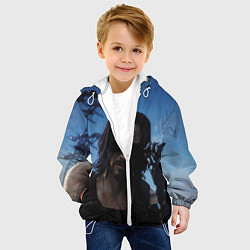 Куртка с капюшоном детская Киану Ривз, цвет: 3D-белый — фото 2