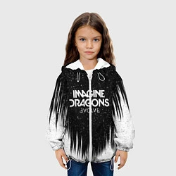 Куртка с капюшоном детская IMAGINE DRAGONS, цвет: 3D-белый — фото 2
