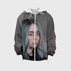 Куртка с капюшоном детская Billie Eilish: Ocean Eyes, цвет: 3D-белый