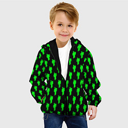 Куртка с капюшоном детская Billie Eilish: Acid Pattern, цвет: 3D-черный — фото 2