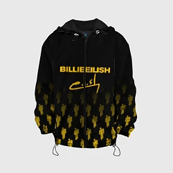 Куртка с капюшоном детская Billie Eilish: Yellow & Black Autograph, цвет: 3D-черный