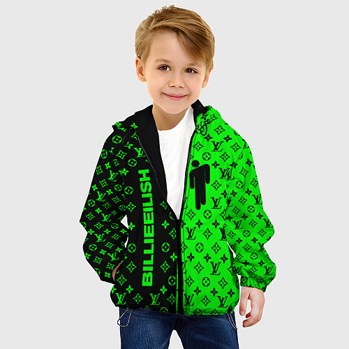 Детская куртка BILLIE EILISH x LV Green / 3D-Черный – фото 4